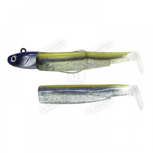 Силиконова примамка - FIIISH Black Minnow No2 Combo Jig Head 20g - 2 Lure Bodies 9cm_Fiiish
