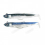 Силиконова примамка - FIIISH Black Minnow No2 Double Combo 2 Jig Heads 10g - 2 Lure Bodies 9cm_Fiiish