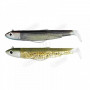 Силиконова примамка - FIIISH Black Minnow No2 Double Combo 2 Jig Heads 10g - 2 Lure Bodies 9cm_Fiiish
