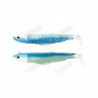 Силиконова примамка - FIIISH Black Minnow No2 Double Combo 2 Jig Heads 10g - 2 Lure Bodies 9cm_Fiiish