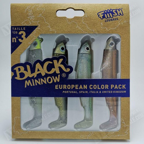 Силиконова примамка - FIIISH Black Minnow No3 - European Color Pack 12g_Fiiish