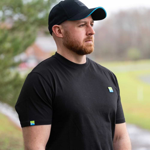 Тениска - PRESTON Lightweight Black T-Shirt_Preston Innovations