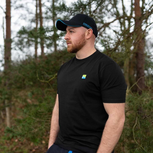 Тениска - PRESTON Lightweight Black T-Shirt_Preston Innovations