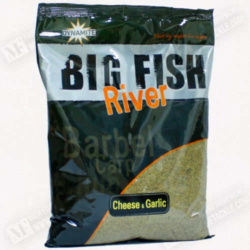 Захранка - DYNAMITE BAITS Big Fish RIVER Groundbait – Cheese and Garlic 1.8kg_Dynamite Baits