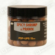 Плуващи топчета - DYNAMITE BAITS Spicy Shrimp and Prawn Foodbait Pop Up 15mm