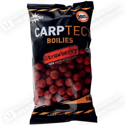 Протеинови топчета - DYNAMITE BAITS Strawberry Carp Tec Boilies 20mm_Dynamite Baits