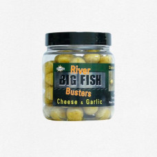 Стръв - DYNAMITE BAITS Big Fish River Cheese and Garlic Busters Hookbaits 120g