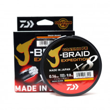 Плетено влакно Daiwa J-BRAID EXPEDITION X8 ORANGE -300m |