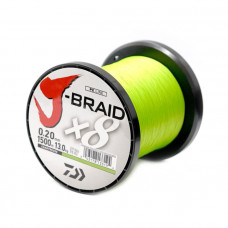 Плетено влакно Daiwa J-BRAID X8 CHARTREUSE (жълто) - 1500m |