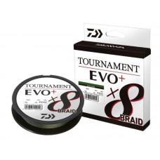 Плетено влакно Daiwa TOURNAMENT X8 BRAID EVO+ DARK GREEN (тъмно зелено) - 135м |