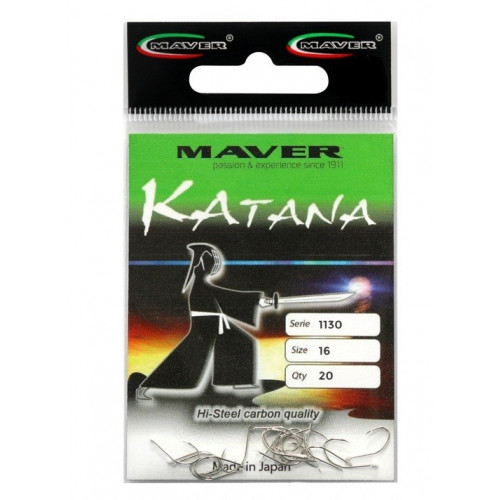 Куки MAVER Katana 1130A Nickel - 20 броя в пакет_Maver