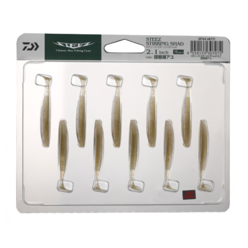 Силиконова примамка DAIWA STEEZ STIRRING SHAD - 5.3см / 1.2g - 10 бр в опаковка_Daiwa