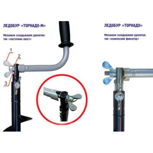 Ледобур ТОНАР TORNADO 100L - 100mm_ТОНАР