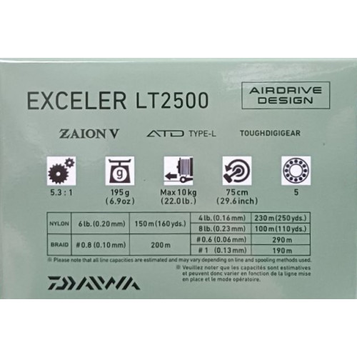 Макара с преден аванс DAIWA 23 EXCELER_Daiwa