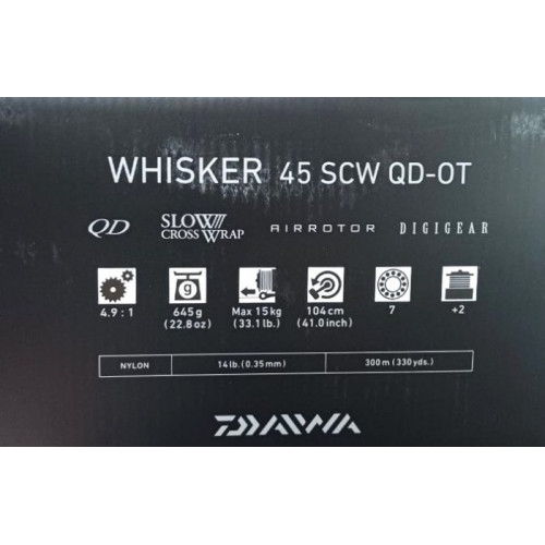 Шаранджийска макара - DAIWA 22 WHISKER 45 SCW QD OT_Daiwa