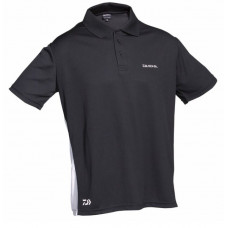 Тениска DAIWA D-VEC POLO SHIRT BLACK/WHITE |