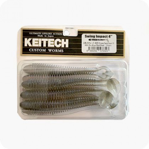 Силиконова примамка KEITECH Swing Impact 4”- 102мм / 8бр в опаковка |_KEITECH