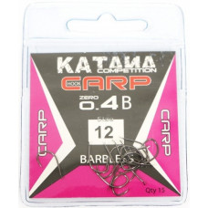 Куки Maver KATANA CARP SERIE 0.4B Barbless - 15 бр в опаковка