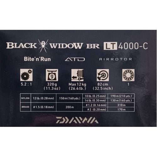 Бейтрънър макара Daiwa 19 BLACK WIDOW BR LT 4000-C |_Daiwa