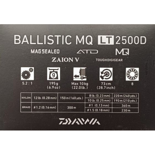 Макара с преден аванс 21 DAIWA BALLISTIC MQ LT_Daiwa