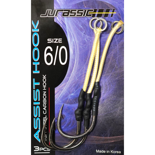 Асист куки MAVER Assist Hook Jurassic Cordino - 4 см_Maver