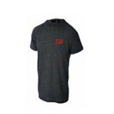 Тениска DAIWA D-VEC T-SHIRT - тъмно сива с червено лого |