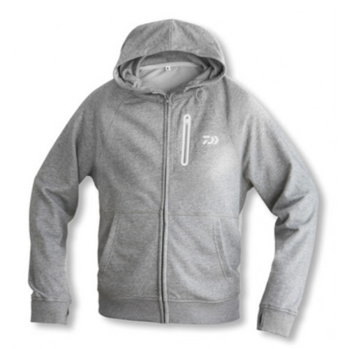 Суичер Daiwa D-VEC Hoodie с цял цип - Grey_Daiwa