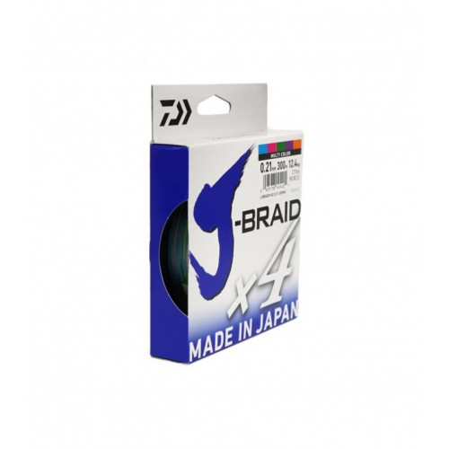 Плетено влакно Daiwa J-BRAID X4 MULTICOLOR - 150м_Daiwa