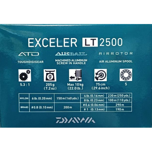 Макара с преден аванс - DAIWA EXCELER LT 20_Daiwa