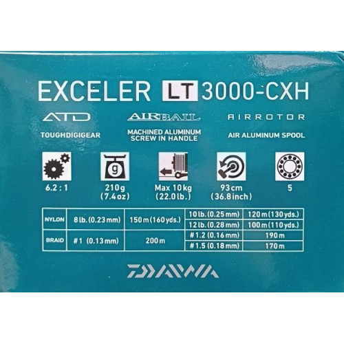 Макара с преден аванс - DAIWA EXCELER LT 20_Daiwa