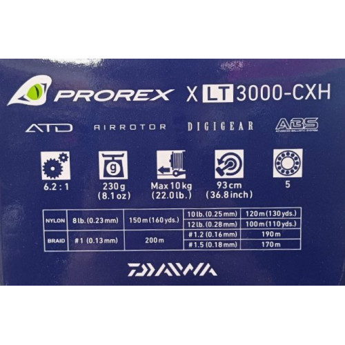Макара с преден аванс - DAIWA 18 PROREX X LT_Daiwa