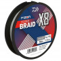 Плетено влакно за фидер риболов DAIWA NZON X8 FEEDER BRAID Steel Gray - 150/300m_Daiwa