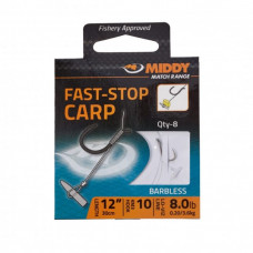 Вързани куки MIDDY Fast-Stop Carp Hooks - 8 броя в пакет |