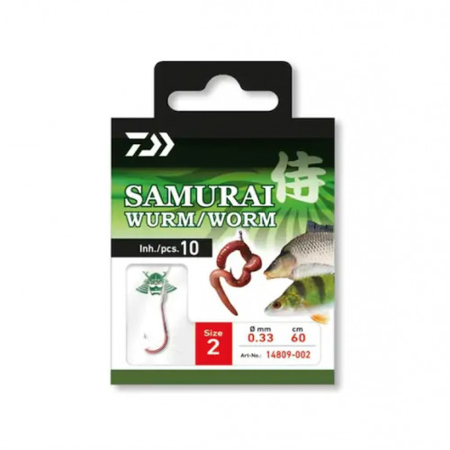 Вързани куки - DAIWA SAMURAI WORM HOOKS_Daiwa