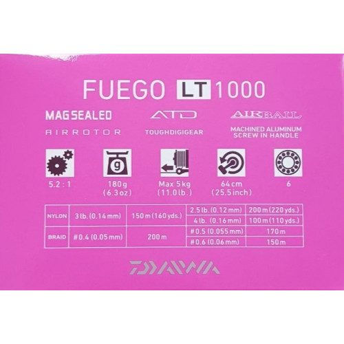 Макара с преден аванс DAIWA 20 FUEGO LT_Daiwa