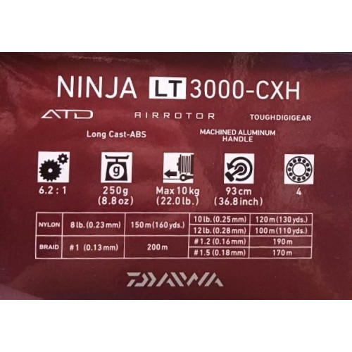 Макара с преден аванс DAIWA 18 NINJA LT_Daiwa