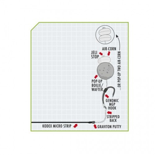 Плетено влакно с покритие Kodex Micro-Strip Coated Hookling - 20m_Kodex