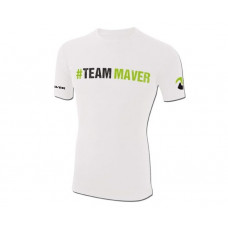 Тениска #TeamMaver - цвят бял |