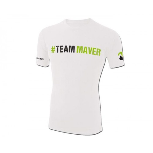 Тениска #TeamMaver - цвят бял |_Maver