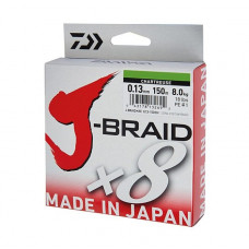 Плетено Влакно Daiwa J-BRAID X8 Chartreuse (жълто) - 150m |