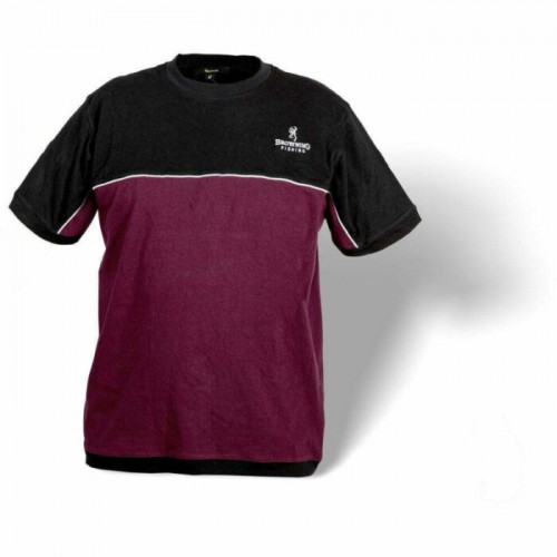 Тениска BROWNING T-SHIRT BLACK/BURGUNDY - размер M_Browning