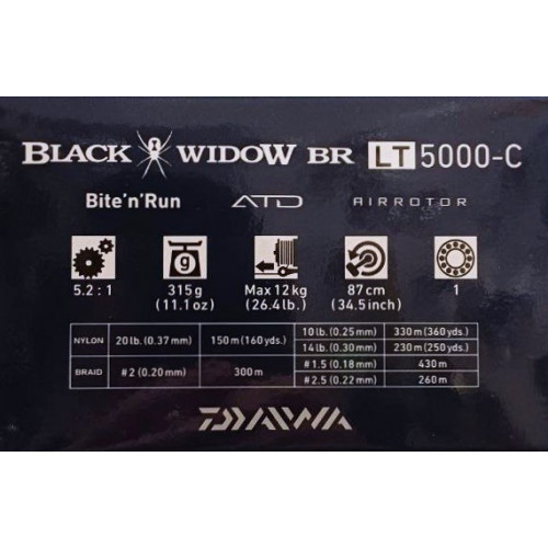 Бейтрънър макара Daiwa 19 BLACK WIDOW BR LT 5000-C_Daiwa