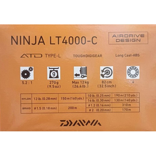 Макара с преден аванс DAIWA 23 NINJA LT_Daiwa