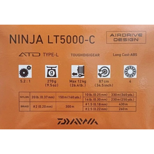 Макара с преден аванс DAIWA 23 NINJA LT_Daiwa