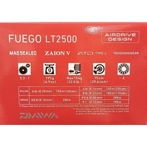 Макара с преден аванс DAIWA 23 FUEGO LT_Daiwa