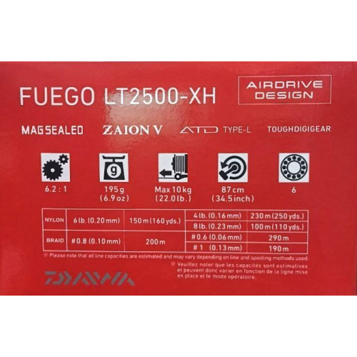 Макара с преден аванс DAIWA 23 FUEGO LT_Daiwa
