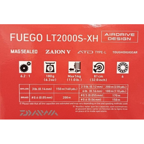Макара с преден аванс DAIWA 23 FUEGO LT_Daiwa