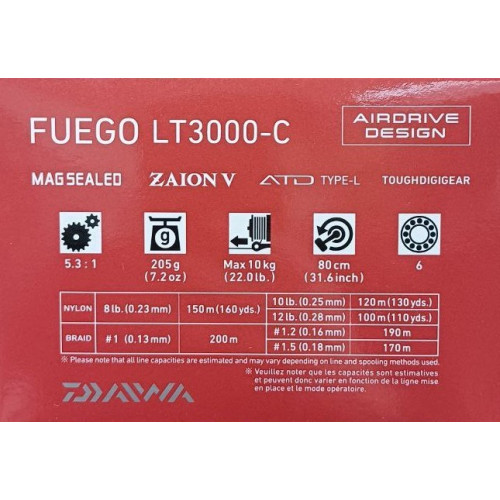 Макара с преден аванс DAIWA 23 FUEGO LT_Daiwa