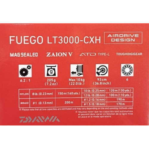 Макара с преден аванс DAIWA 23 FUEGO LT_Daiwa