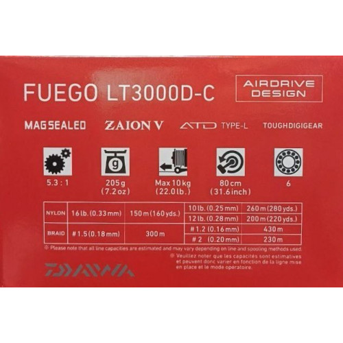 Макара с преден аванс DAIWA 23 FUEGO LT_Daiwa
